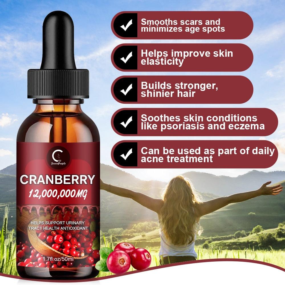Natural Cranberry Supplement Drops - JuViLu Essentials