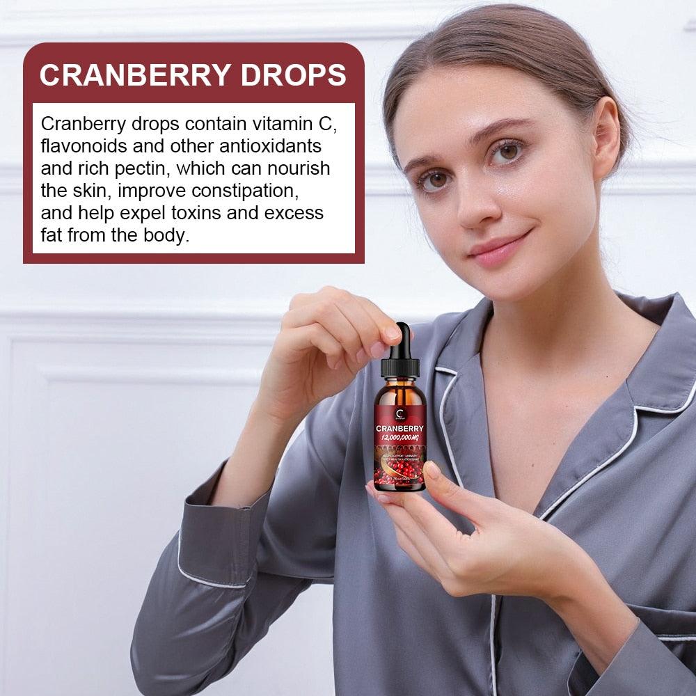 Natural Cranberry Supplement Drops - JuViLu Essentials